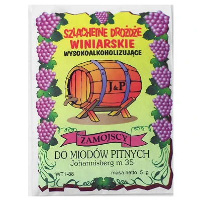 DROŻDŻE DO MIODÓW PITNYCH WINIARSKIE WINO PIWO SPIRYTUS DO 25 L 10 SZT