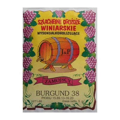 Drożdże winiarskie Zamojscy Burgund do 17% 5 g