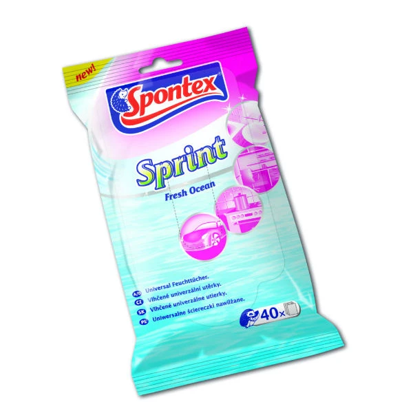 Ściereczki nawilżane Spontex Sprint Ocean