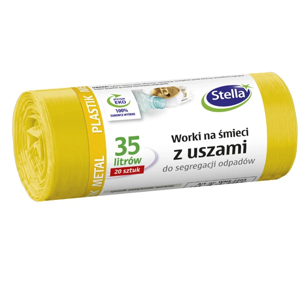 Worki na śmieci Stella Pack 35 l żółte