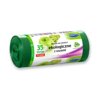 Worki na śmieci Stella 35 l zielone
