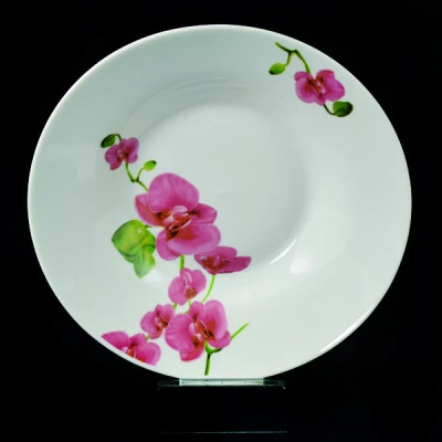 Talerz głęboki 23 cm storczyk