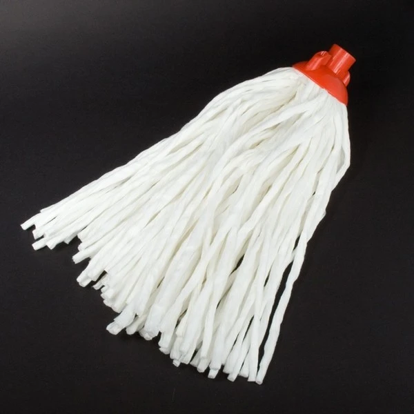 MOP SZNURKOWY KOŃCÓWKA MOPA ZAPAS TRWAŁY ERGONOMICZNY 180g BIAŁY