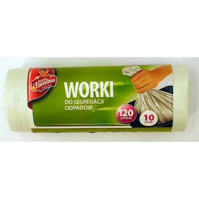 Worki do segregacji odpadów Stella 120 l białe