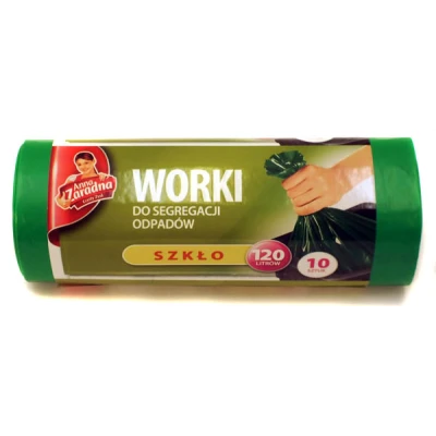 Worki na śmieci Stella 120 l zielone
