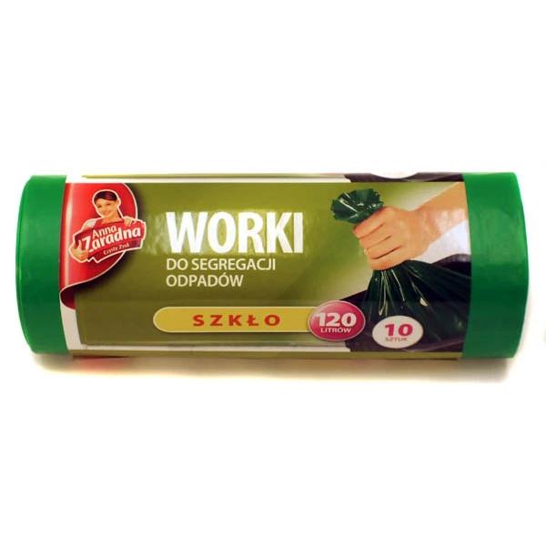 Worki na śmieci Stella 120 l zielone