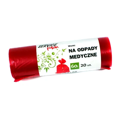 Worki na odpady medyczne Stella 60 l LDPE