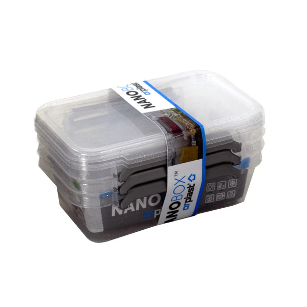 Zestaw pojemników antybakteryjnych Orplast Nano Box 3 x 0,35 l