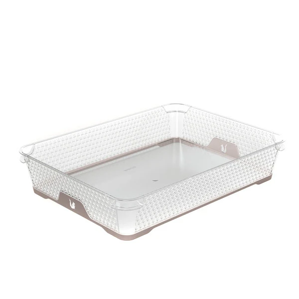 KOSZYK ANTYPOŚLIZGOWY ORGANIZER PLASTIKOWY POJEMNIK NA PRZYBORY 20x26 CM