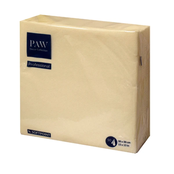 Serwetki PAW Decor Collection SoftPoint Champagne 38 x 38 cm