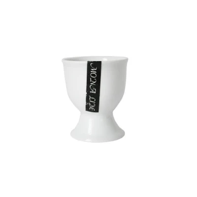 FENIKS-KIELISZEK DO JAJ *MONA* BIAŁA PORCELANA