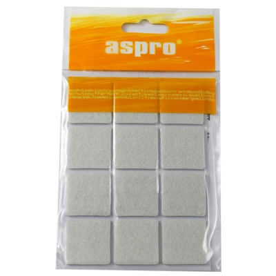 Podkładki filcowe Aspro A-40001-04-012 28 × 28 mm