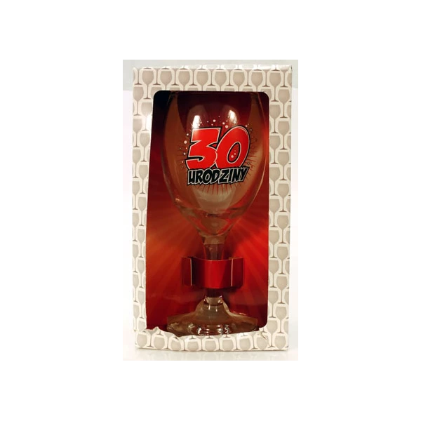 BG-KIELISZEK DO WINA *30 URODZINY* 220ML