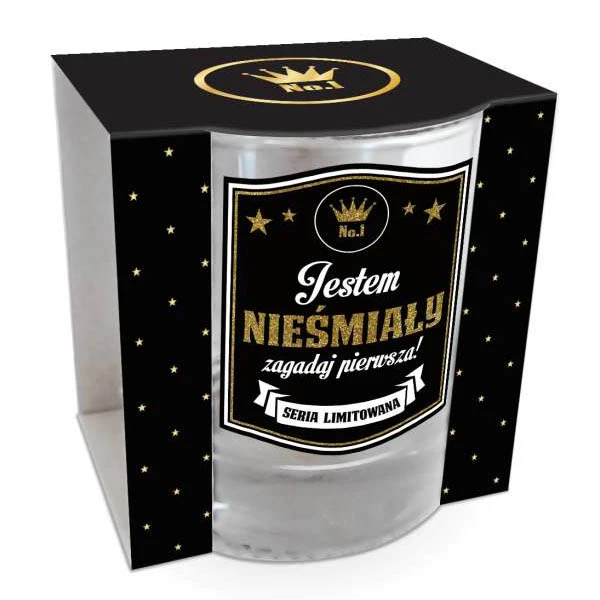 BG-SZKLANKA DO NAPOJÓW GOLD *JESTEM NIEŚMIAŁY*