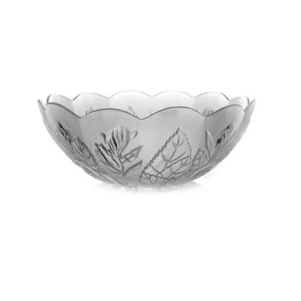 CZ-SALATERKA SZKLANA 22CM  *RÓŻA/ROSALIA* M221