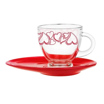 GLA-FILIŻANKA+SPODEK 230ML SERCA
