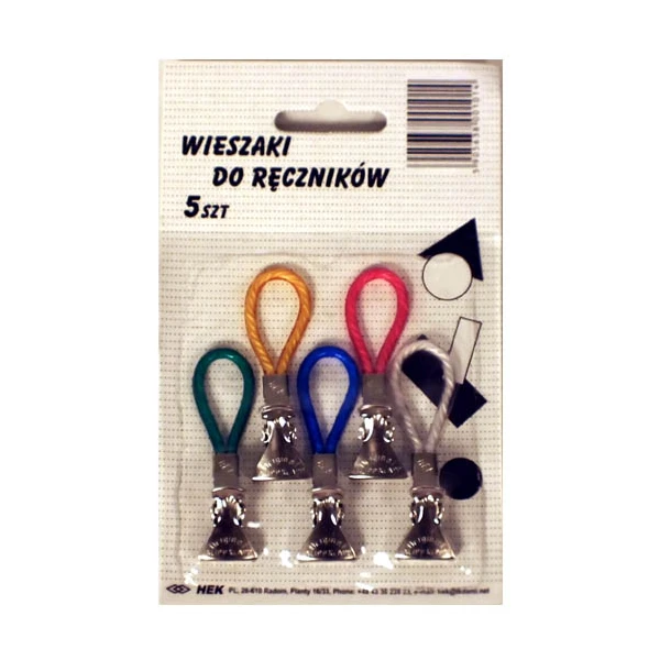 HEK-KPL. 5 WIESZAKÓW DO ŚCIEREK *KLIPP-KLAPP*