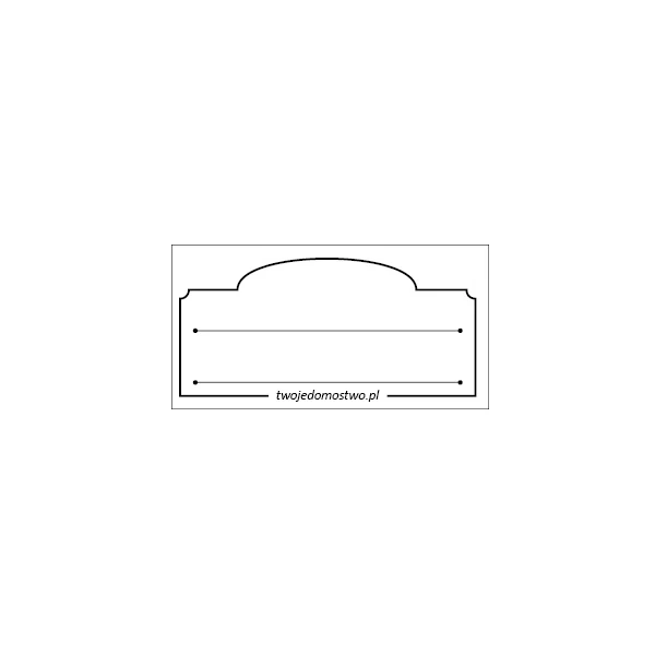 KPL. 36 ETYKIET SAMOPRZYLEPNYCH 50X25MM *PUSTA BIAŁA - CZARNA RAMKA*