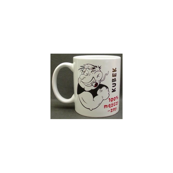KUBEK PORCELANOWY *MĘŻCZYZNA*