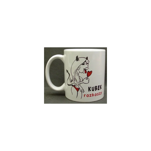 KUBEK PORCELANOWY *ROZKOSZ*