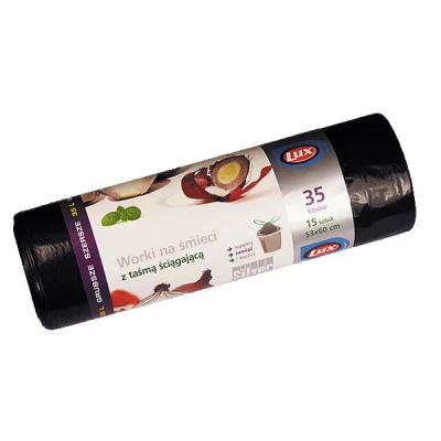 Worki na śmieci LUX 35 l LDPE czarne