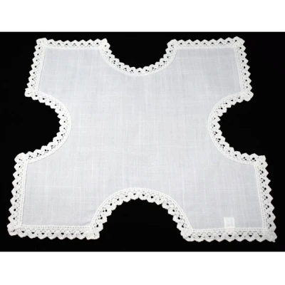 MESA-SERWETKA 40X40 BIAŁA *KRZYŻ* /3/