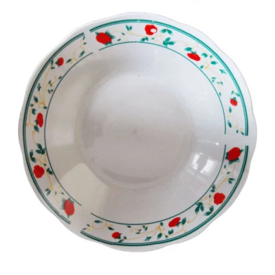 MON-TALERZ GŁĘBOKI 23CM RÓŻA CZERWONA 253-SP9