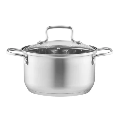 GARNEK INDUKCJA TRWAŁY NIERDZEWNY 22CM Z POKRYWKĄ POKRYWĄ 3,5L
