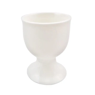 FENIKS-KIELISZEK DO JAJ *BTS* BIAŁA PORCELANA
