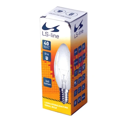 KAR - ŻARÓWKA SPECJALISTYCZNA B35 40W E14 LS-LINE