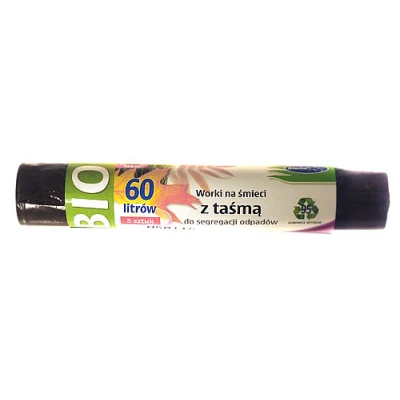 STELLA-WORKI DO SEG. *BIO* 60L A'5 LDPE BRĄZOWE
