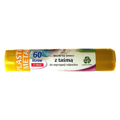 STELLA-WORKI DO SEG. PLASTIK METAL 60L A'5 LDPE ŻÓŁTE