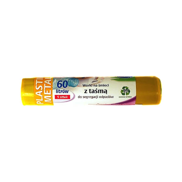 STELLA-WORKI DO SEG. PLASTIK METAL 60L A'5 LDPE ŻÓŁTE