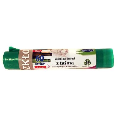 STELLA-WORKI DO SEG. SZKŁO 60L A'5 LDPE ZIELONE