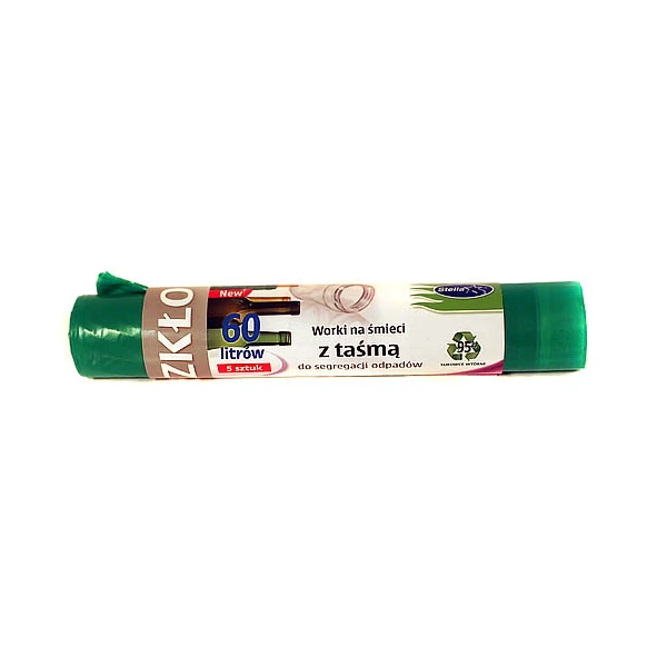 STELLA-WORKI DO SEG. SZKŁO 60L A'5 LDPE ZIELONE