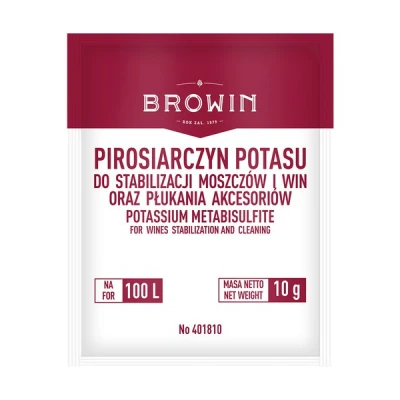 Pirosiarczyn potasu BROWIN 10 g