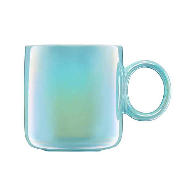 KUBEK DO KAWY HERBATY PORCELANA DUŻY 360 ml NIEBIESKI