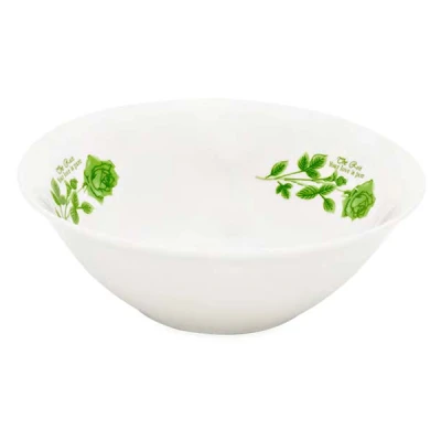 TG-SALATERKA CERAMICZNA 18CM ZIELONA RÓŻA 202