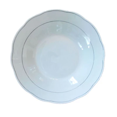 MONDEX-TALERZ 23CM GŁĘBOKI PASEK SREBRNY JSD-SB004-SP9