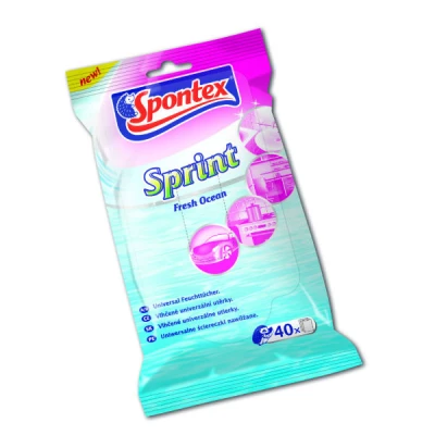 Ściereczki nawilżane Spontex Sprint Ocean