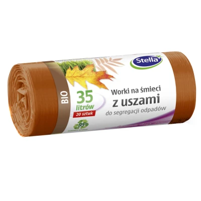 Worki na śmieci Stella 35 l brązowe