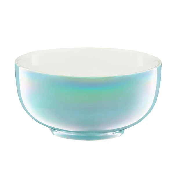 SALATERKA SZKLANA MISECZKA MISKA 14CM NIEBIESKA CERAMICZNA ELEGANCKA