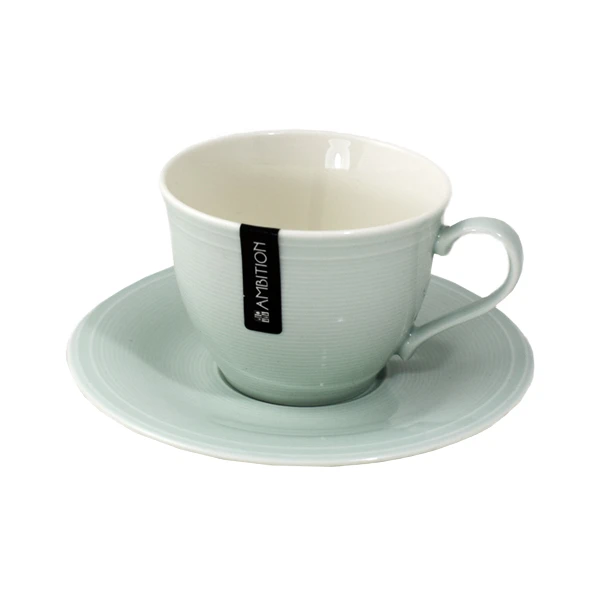 DAJ-SWEET FILIŻANKA 250ML+SPODEK 15,5CM MIĘTOWY 93015/93016