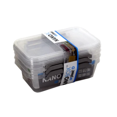 Zestaw pojemników antybakteryjnych Orplast Nano Box 3 x 0,35 l