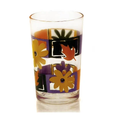 CZ-KPL. 6CZ. SZKLANEK 230ML YELLOW FLOWER