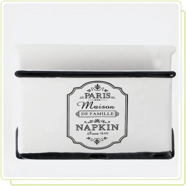 SPL-20030-44 SERWETNIK CERAMICZNY *PARIS MAISON*
