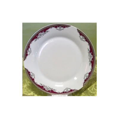TALERZ PŁYTKI 24CM *BORDO PL.*