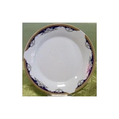 TALERZ PŁYTKI 24CM *KOBALT ZŁ.