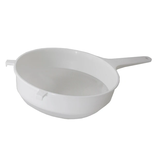 SITKO PLASTIKOWE PRZESIEWAK DO PRZESIEWANIA MĄKI CUKRU 25cm Z RĄCZKĄ