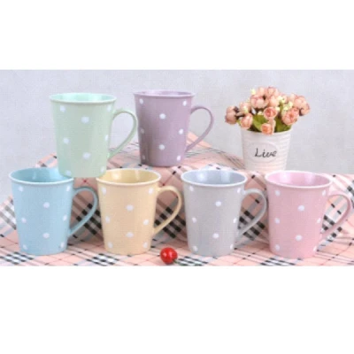 Kubek ceramiczny Chomik Kropki 360 ml